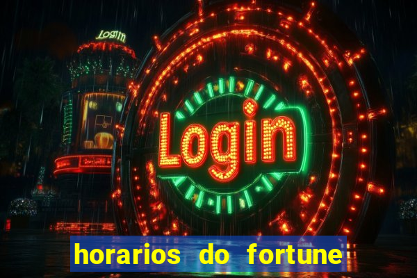 horarios do fortune tiger hoje