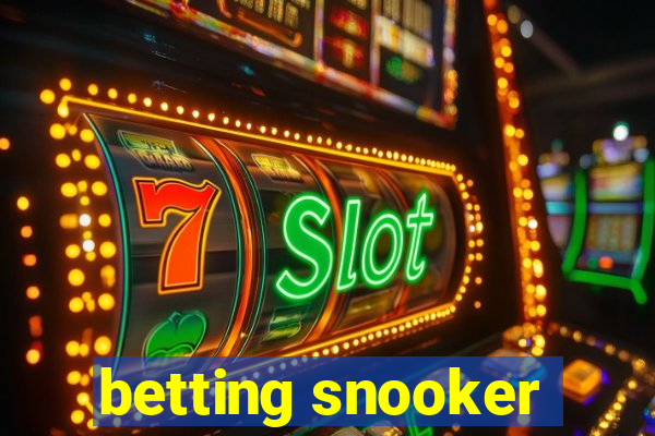 betting snooker