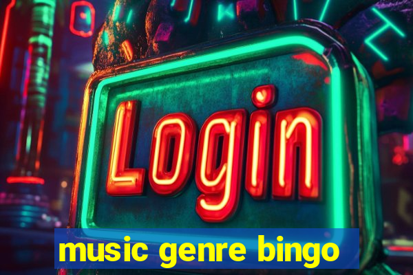 music genre bingo