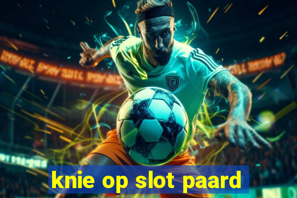 knie op slot paard