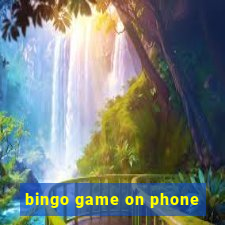 bingo game on phone