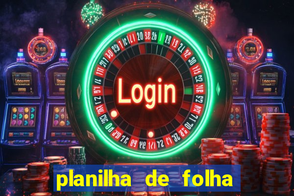 planilha de folha de pagamento