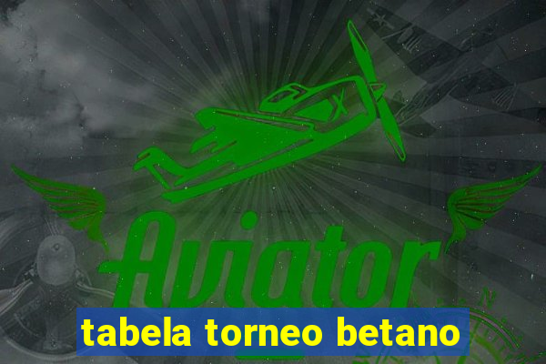 tabela torneo betano