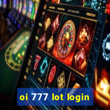 oi 777 lot login