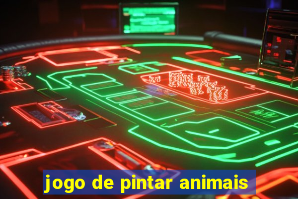 jogo de pintar animais