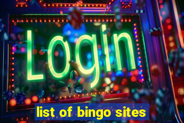 list of bingo sites