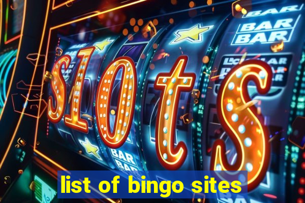 list of bingo sites