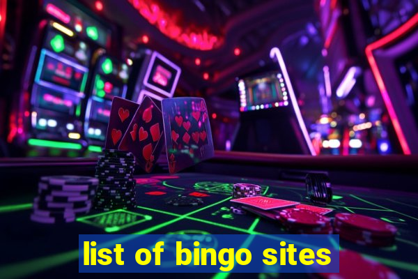 list of bingo sites