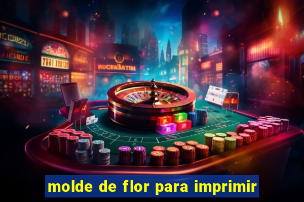 molde de flor para imprimir