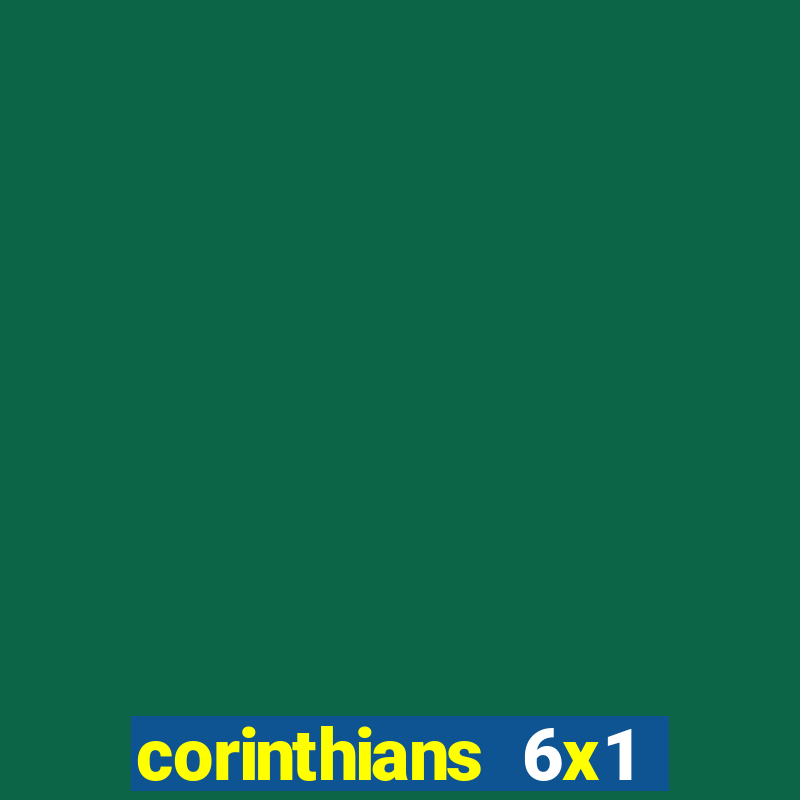 corinthians 6x1 são paulo