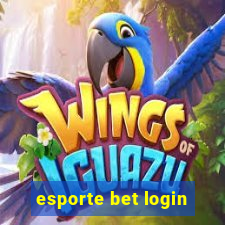 esporte bet login