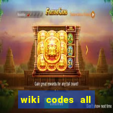 wiki codes all star tower defense