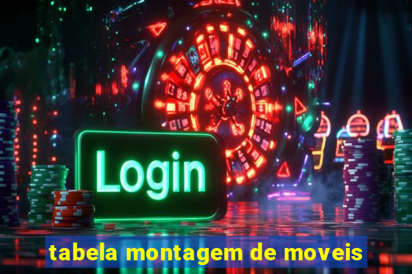 tabela montagem de moveis