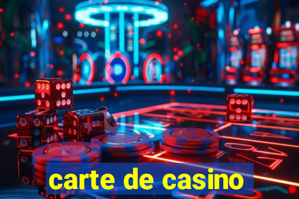 carte de casino