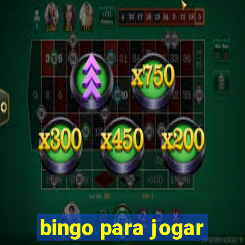 bingo para jogar