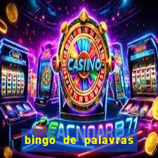 bingo de palavras 4 ano