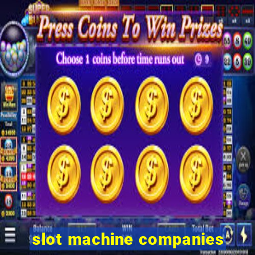 slot machine companies