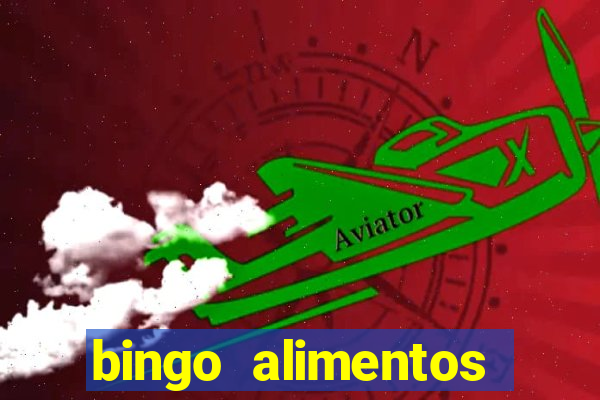 bingo alimentos para imprimir