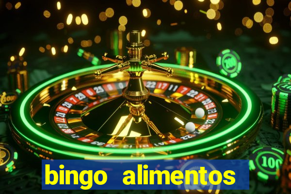 bingo alimentos para imprimir