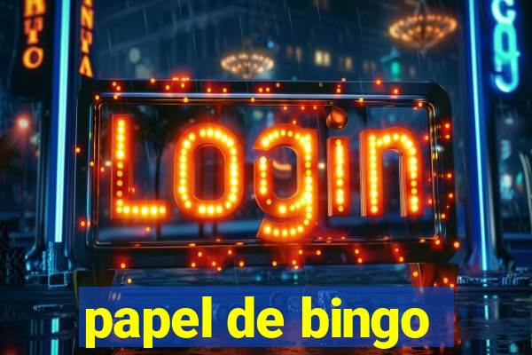 papel de bingo