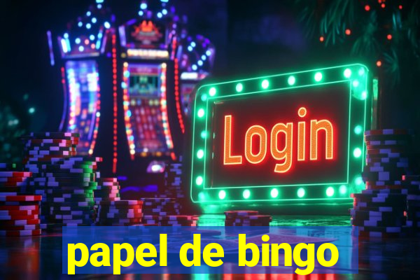 papel de bingo