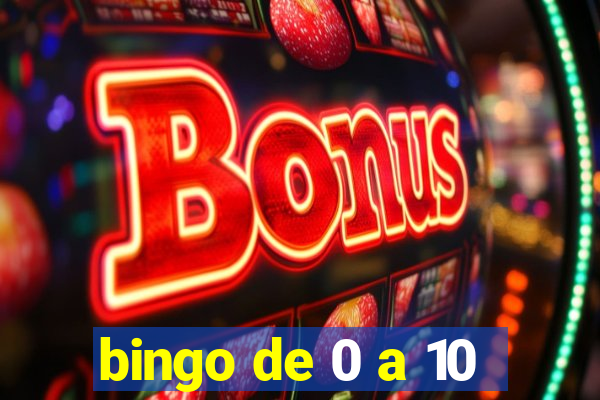 bingo de 0 a 10