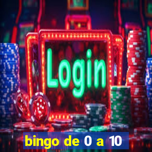 bingo de 0 a 10