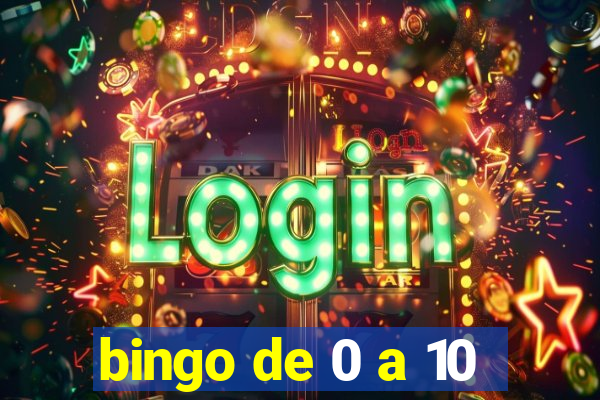 bingo de 0 a 10