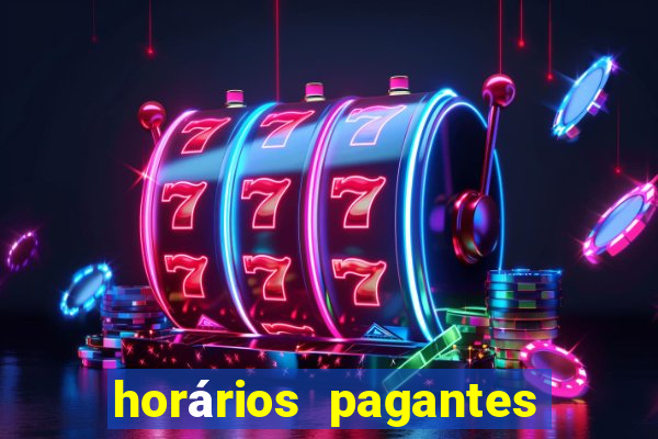 horários pagantes do fortune tiger