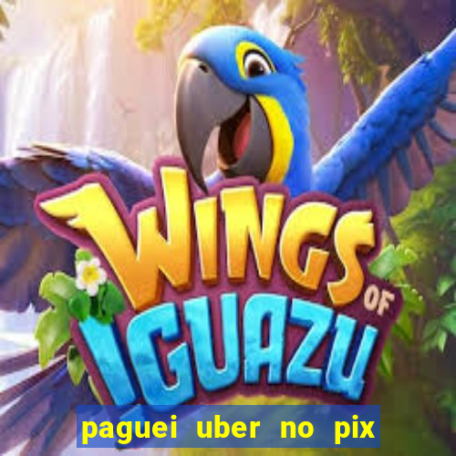 paguei uber no pix e nao achou motorista