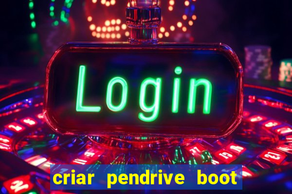 criar pendrive boot windows 10