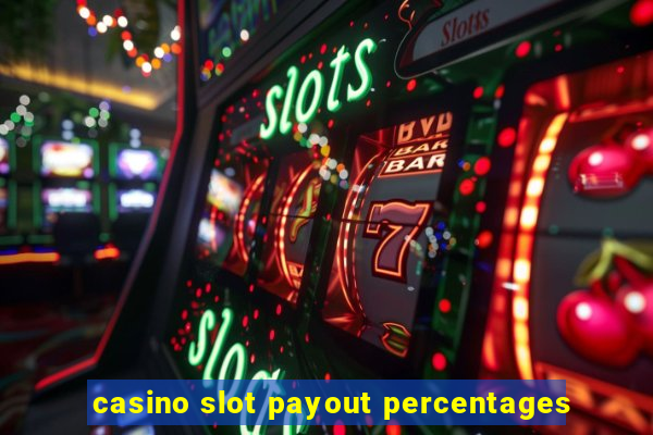 casino slot payout percentages