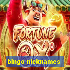 bingo nicknames