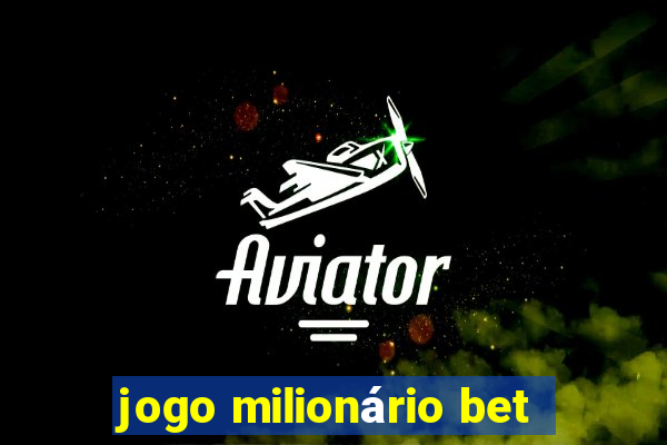 jogo milionário bet