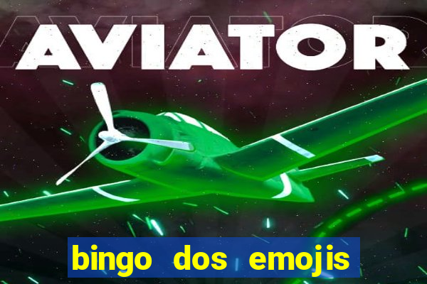 bingo dos emojis para imprimir