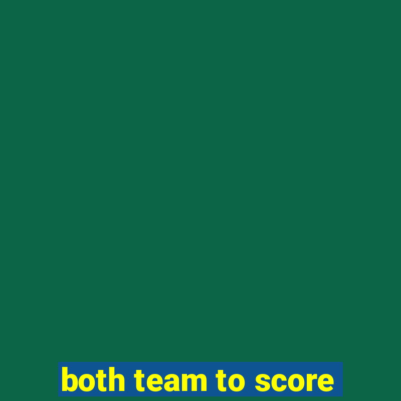 both team to score