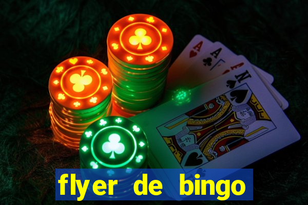 flyer de bingo para editar