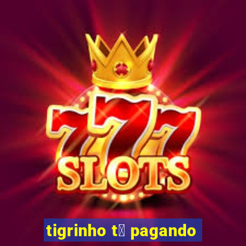 tigrinho t谩 pagando