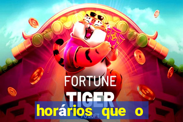 horários que o fortune dragon paga