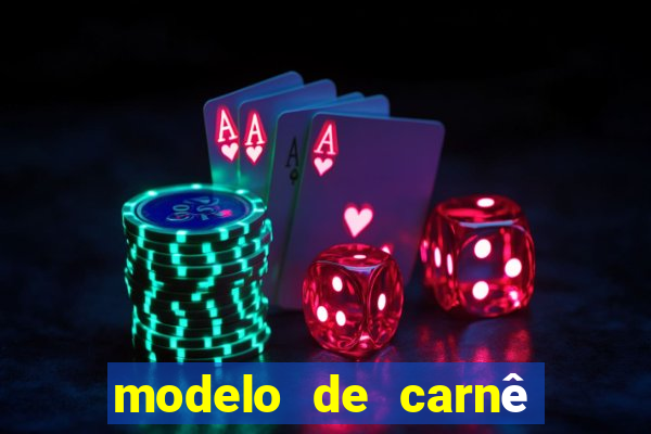 modelo de carnê de pagamento word