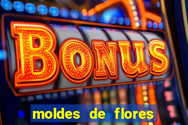 moldes de flores gigantes para imprimir