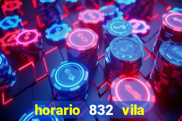 horario 832 vila nova de colares