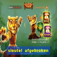 sleutel afgebroken in slot kast