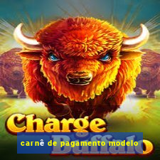 carnê de pagamento modelo