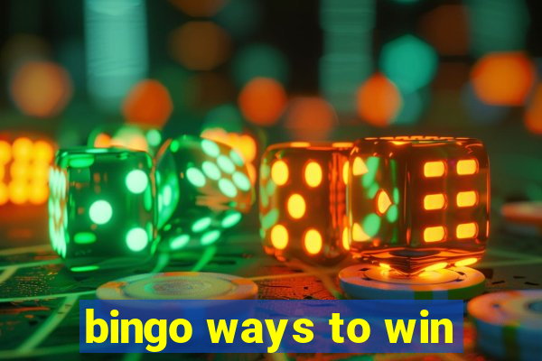 bingo ways to win