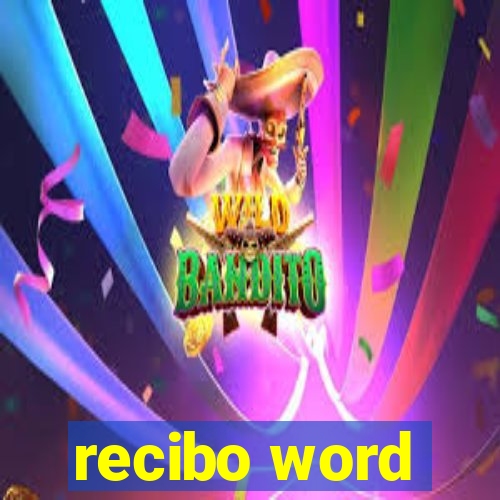 recibo word