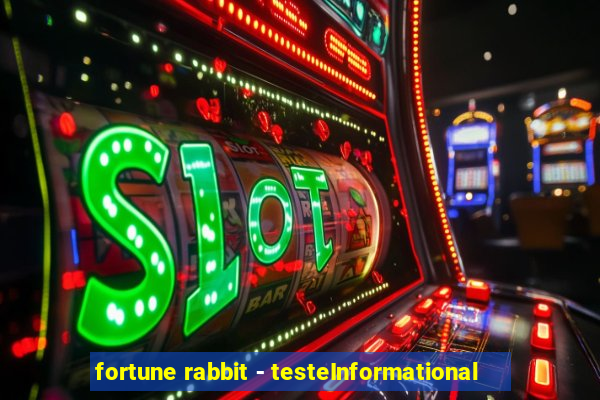 fortune rabbit - testeInformational