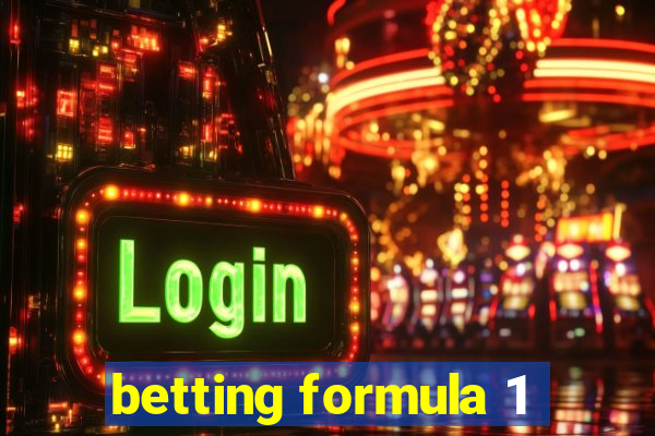 betting formula 1