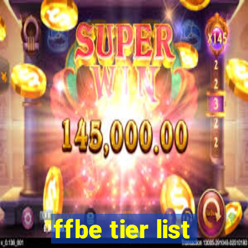 ffbe tier list