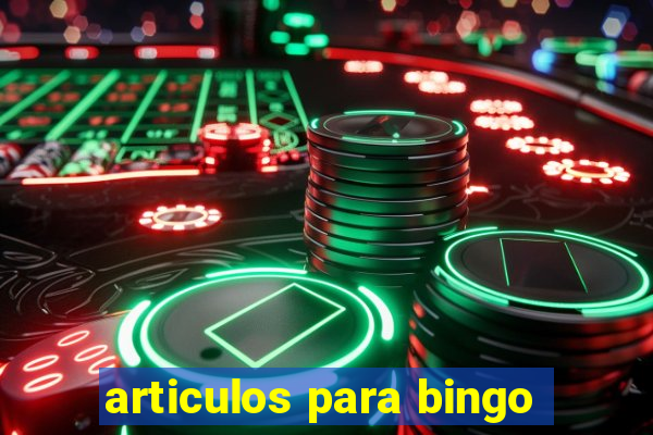 articulos para bingo